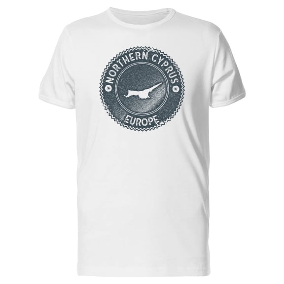 Northern Cyprus Cool Map, Europe Tee Men's -Image by Shutterstock
