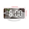 thumbnail image 3 of Sidaley Proyector Ajustable Multifuncional Despertador Digital Reloj Maquillaje Espejo Termómetro Proyección Relojes Blanco, Luz Azul Type6 NO6, 3 of 6