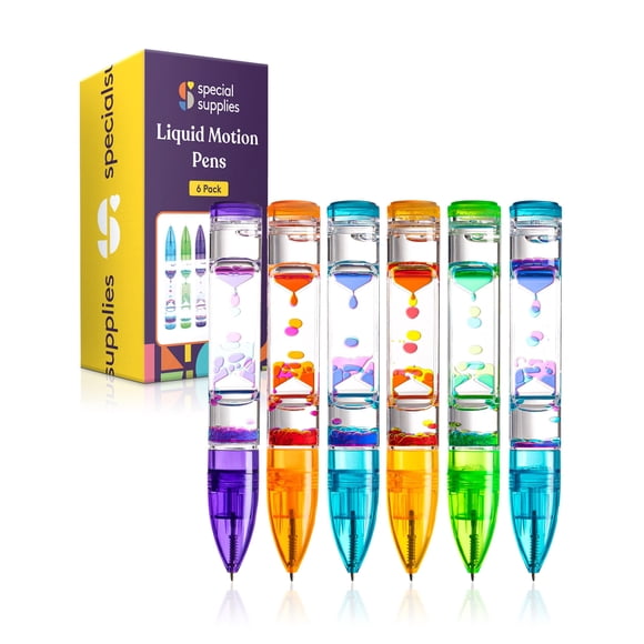 Suministros especiales Liquid Motion Bubbler Toys, paquete de 6