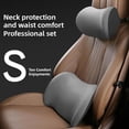 thumbnail image 2 of Ergonomic Car Headrest & Lumbar Support Cushion Set, Memory Foam Back Pain Relief for Driving Comfort, Adjustable Auto Neck Pillow, 2 of 8