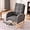 Grey, variant on Rocking Chair with Retractable Foot Rest Glider Rocker Accent Chair Padded Seat with High Backrest Armchair Comfy Side Chair for Living Room Bedroom Offices (Gray)