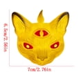 thumbnail image 2 of Gallickan Spooky Three-Eyed Black Cat LED Candle Lamp, Halloween Decor Flameless Tealight, Gothic Resin Tabletop Ornament, 1pc, 2 of 7