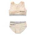 thumbnail image 5 of LYMAYTER Girls Lightweight Breathable Cotton Training Bra Set Elastic Soft Everyday Underwear, 5 of 8