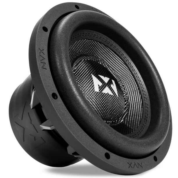 NVX 10-inch True 750 watt RMS 1500 watt Peak Dual 4-Ohm Car Subwoofer 3-Dimensional Die Cast Aluminu