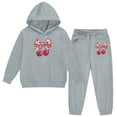 thumbnail image 6 of Girls Boys 2 Piece Sweatsuits Girl Sweatsuit Set Size 8 Drop Shoulder Hoodie and Soft Sweatpants Casual Outfit Sportwear OutfitSize 8-9 Years, A-Grey, 6 of 6
