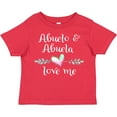 thumbnail image 3 of Inktastic Abuelo and Abuela Love Me Heart Grandchild Boys or Girls Toddler T-Shirt, 3 of 5