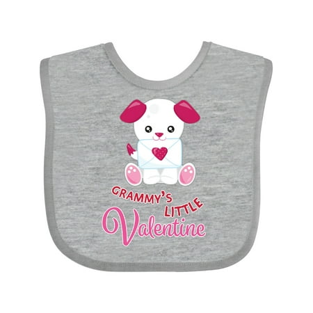 

Inktastic Grammy s Little Valentine Gift Baby Boy or Baby Girl Bib