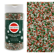 Mystic Sprinkles A Classic Christmas in Silver Sugar Crystals 4.2 Ounce Bottle