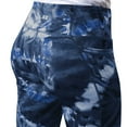 thumbnail image 3 of Women's MSX by Michael Strahan Navy New York Giants Aubrey Tie-Dye Leggings, 3 of 4