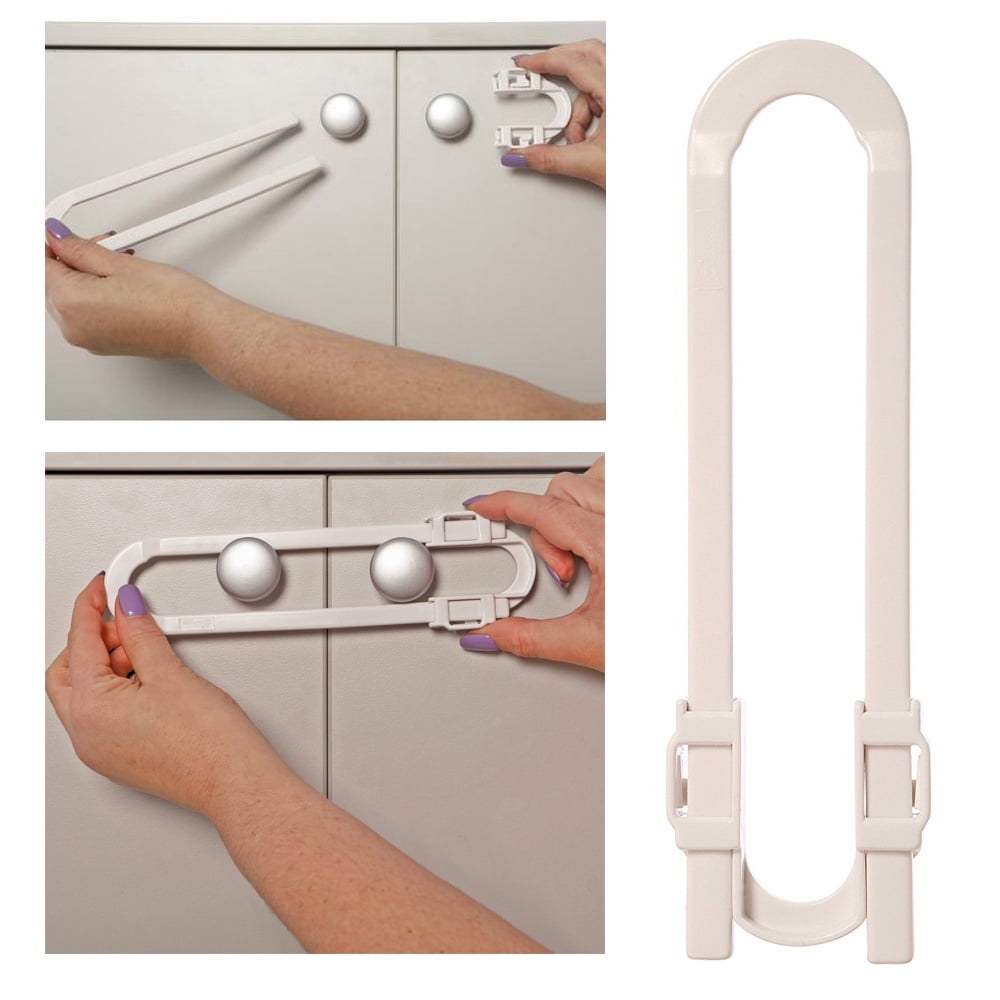CUPBOARD DRAWER LOCK SECURE CATCHES PACK SAFETY BABY CHILD PROOFING 3 6 12 24 