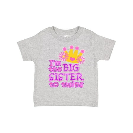 

Inktastic I m the Big Sister to Twins. Gift Toddler Toddler Girl T-Shirt