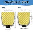 thumbnail image 3 of Microfiber Car Wash Gloves With Chenille & Polyester Terry Scratch-Free Cleaning Elastic Cuffs Yellow Gingham Pattern, 3 of 8