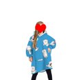thumbnail image 4 of SUNSIOM Pyjama pour Enfants Couverture Réversible avec Capuche pour Enfants, 4 of 6