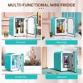 thumbnail image 4 of ENGiNDOT Mini Fridge, 4L AC/DC Portable Refrigerator for Office, Car, Bedroom-Tiffany Blue, 4 of 8