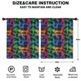 thumbnail image 2 of Blackout Kids Curtains,Rainbow Car Silhouette Pattern Childrens Insulated Curtains Set Of 2,Bedroom Essentials,Toddler Room Decor 52"x63", 2 of 5