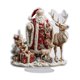 thumbnail image 1 of Placa acrílica plana decorativa que representa a Papá Noel en 2D, ideal como adorno navideño. Estilo A, 1 of 6