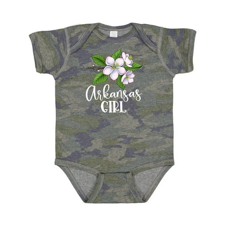 

Inktastic Arkansas Girl Apple Blossoms Gift Baby Girl Bodysuit