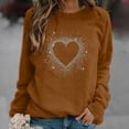 thumbnail image 2 of Sudadera Para Mujer Casual Manga Completa Cuello Redondo Tops Camisas Sueltas Blusa Jersey Estampado Brillante Sudadera Odeerbi ODB127219, 2 of 5