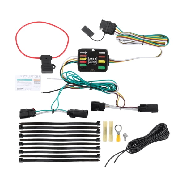 4 Pin Trailer Wiring Harness 56473 Towing Hitch Wiring Kit for Jeep Grand Cherokee 2021 2022 2023 2024 Connector Towing Harness Converter