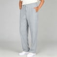 thumbnail image 4 of WOYY Teen Boys Straight Leg Sweatpants Comfy Athletic Pants with Drawstring, Sizes 14-15, 4 of 4