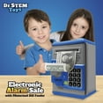 thumbnail image 5 of Dr. STEM: Electronic Alarm Safe - Light & Sound Toy, ATM Money Piggy Bank, Motorized Bill Feeder & Coin Slot, PIN Protection, Working Keypad, Kids 5+, 5 of 8