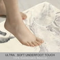 thumbnail image 5 of Bath Rug Runner 20x59 inch Beige Marble Velvet Bath Mat Non-Slip Modern Long Bathroom Rug Soft Luxury Microfiber Machine-Washable Floor Rug Carpet for Tub Shower, 5 of 6