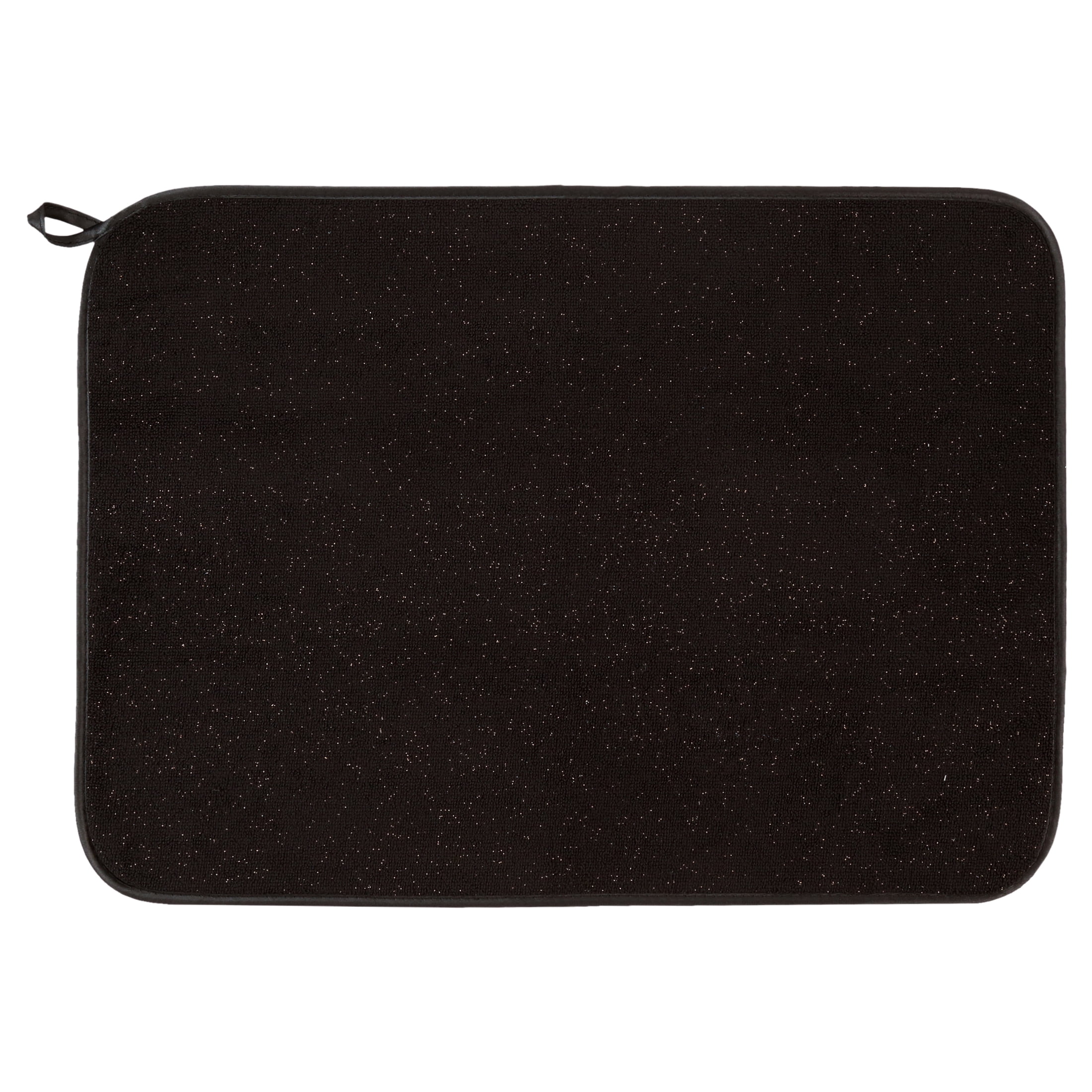 (3 pack) Thyme & Table Black & Gold Absorbent Dish Drying Mat 17.5 x 24 Inches