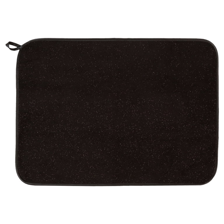 Thyme & Table Absorbent Dish Drying Mat, Black Gold photo 1