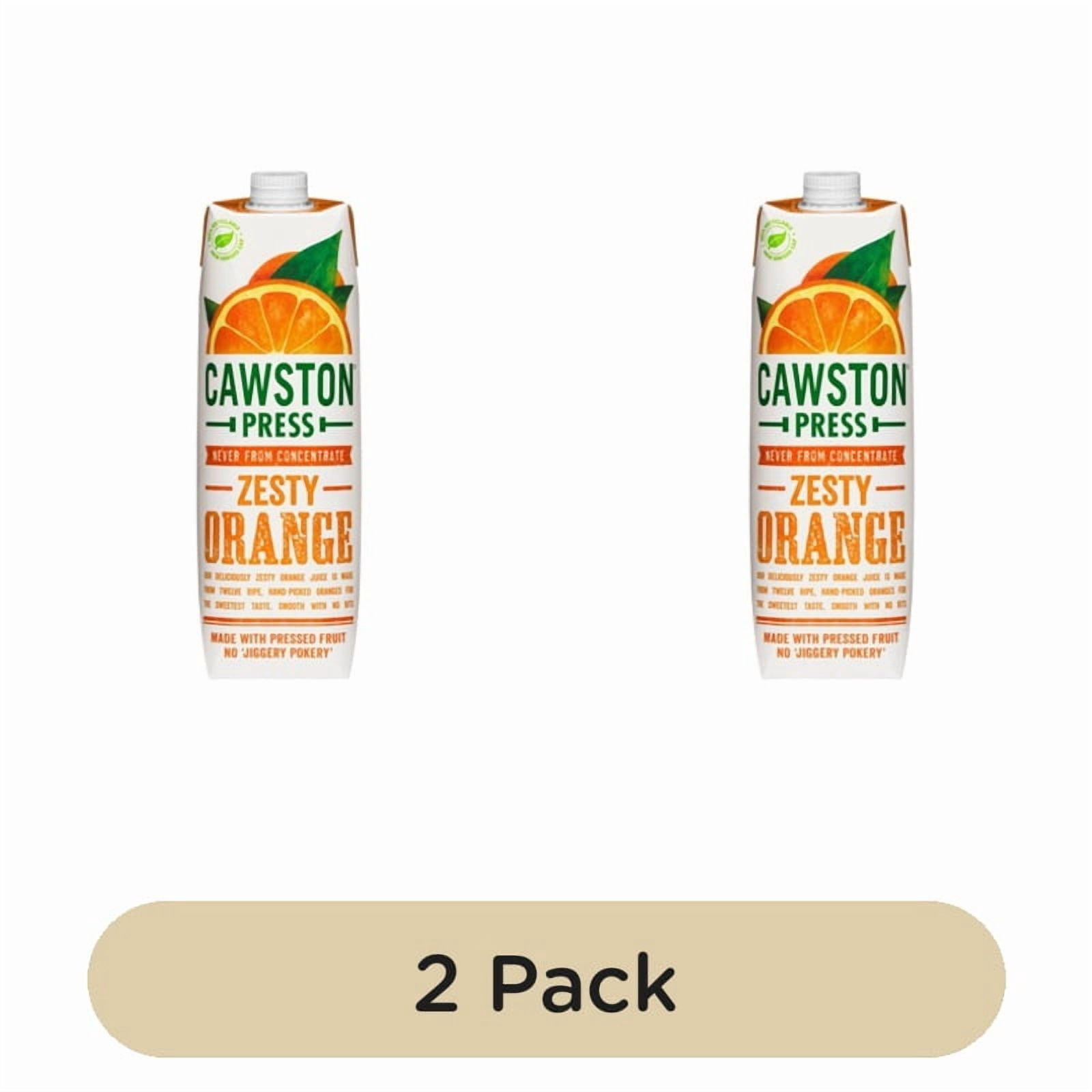 Cawston Press Squeezed Orange Juice 1L, British Import (Pack of 2)