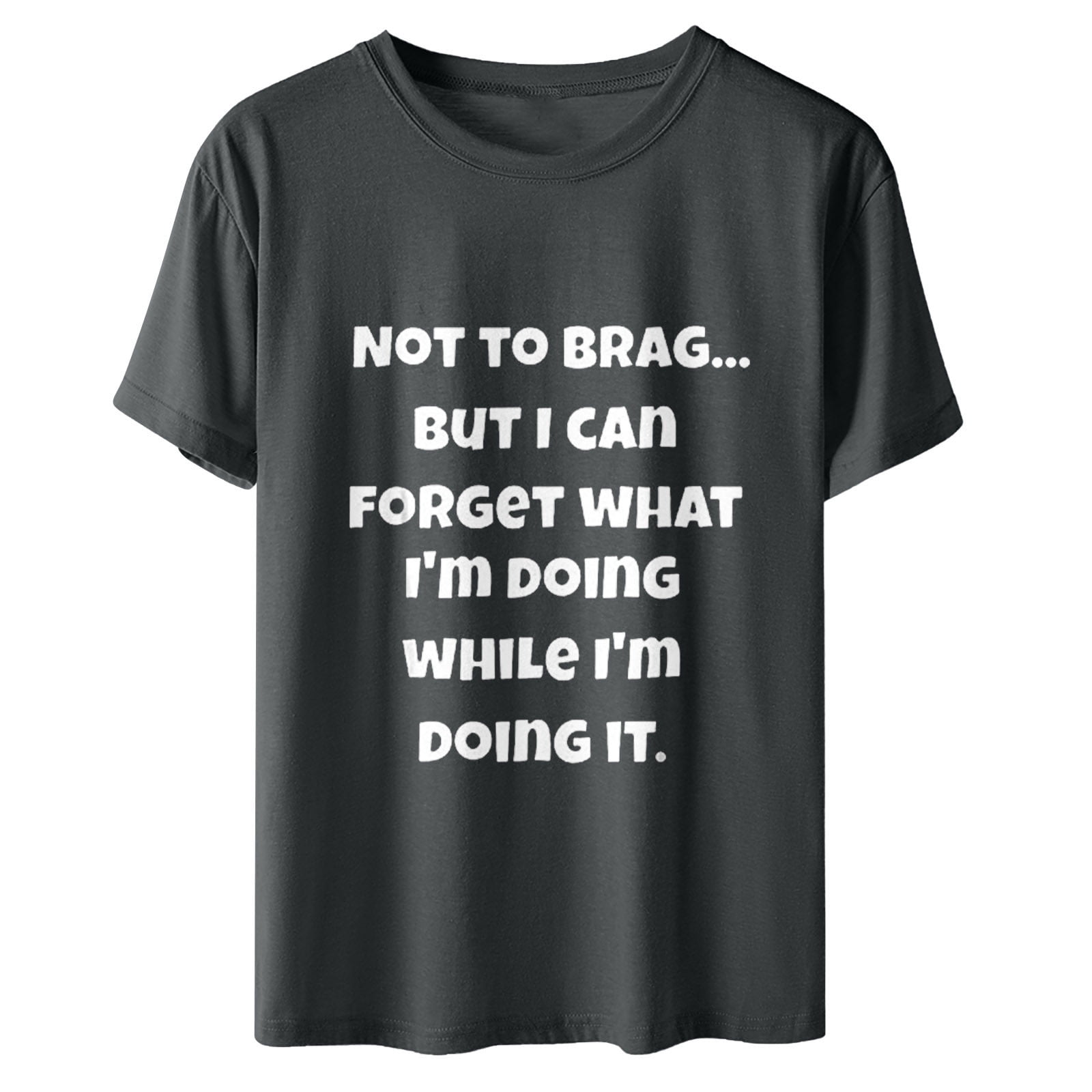 tklpehg Womens T Shirts Short Sleeve Loose Comfy Tunic Lightweight Crewneck Tops Trendy Leisure Summer Funny Letter Print Graphic Tee Shirt Purple L
