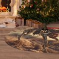 thumbnail image 6 of Picia Western Skeleton Cowboy Horse Print Christmas Tree Skirt , Christmas Tree Skirt Ornaments for Merry Christmas Holiday Party Decorations Indoor Outdoor-36", 6 of 7