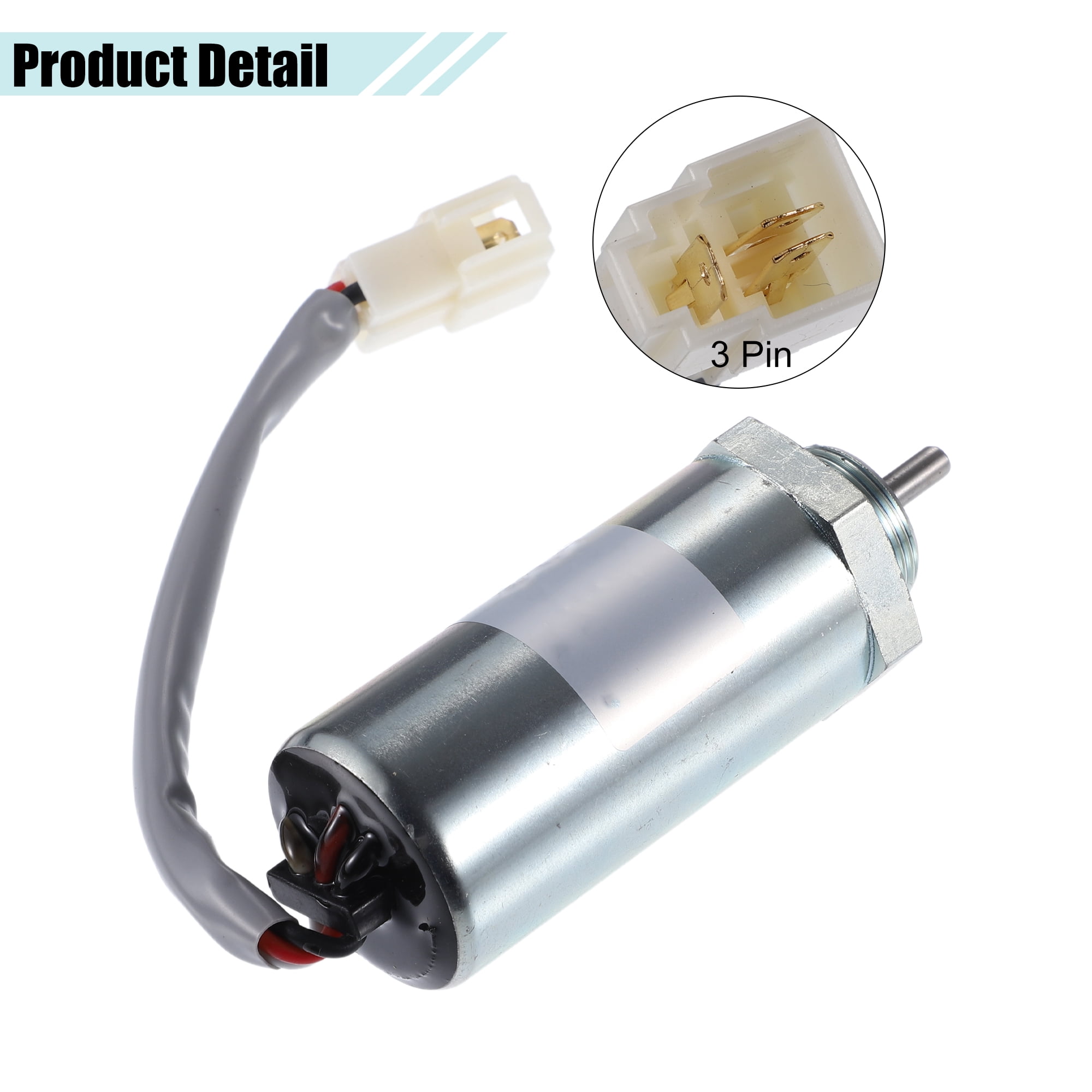 Unique Bargains Fuel Shut Off Stop Solenoid Valve for Isuzu Engines 3LD1 3LD2 4LE1