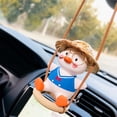 thumbnail image 1 of Espejo retrovisor con forma de pato oscilante, decoración Interior, colgante para coche, accesorios para colgar, uniforme azul, 1 of 5