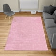 thumbnail image 2 of Mushroom Turkish Area Rug, Pattern with Different Mushrooms Doodle Monochrome Display Organic Garden, Soft Carpet for Living Room Decor with Distressed Look, 5.2' X 7.6', Pale Pink, by Ambesonne, 2 of 4