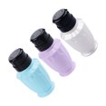 thumbnail image 2 of 3pcs Leakproof Nail Polish Remover Bottle Portable Nail Art Tool Press Pumping Bottle Liquid Subpackage Storage Bottle (Random Color), 2 of 7