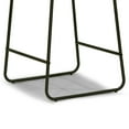 thumbnail image 3 of Set of 2 Adan Iron Frame Dark Brown Faux Leather Counter Stool, 3 of 8