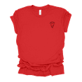 thumbnail image 2 of Womens Errrybody On The Beach Gettin' Tipsy Groovy Cute Fun Ladies Short Sleeve T-Shirt-Red-Small, 2 of 4