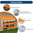 thumbnail image 4 of Chicken Nesting Boxes for Chickens, Roll Out Nest Box for Chicken Coop, Metal Roll Away Chickens Laying Boxes with Lid Cover to Egg Collection, Hen Roosting Box with Legs, 4 of 7
