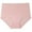 pink, variant on Large Size Panties Breathable Briefs Lace Trim High Waist Abdominal Briefs