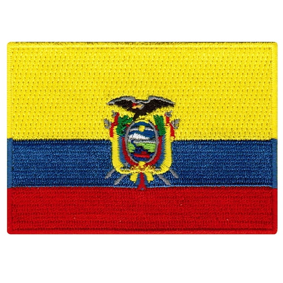 Ecuador Flag Embroidered Iron-on Patch