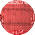 thumbnail image 1 of Ahgly Company Indoor Round Abstract Red Modern Area Rugs, 7' Round, 1 of 4