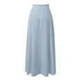 thumbnail image 4 of HJYCHN Women's Straight Long Skirt Stretch Comfortable Outfit Spring Summer Fall Daily and Work Wear Light Blue XXL, 4 of 5