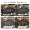 thumbnail image 7 of ODIKA 9'x12' Washable Area Rug Medallion With Vintage Moon Phase Border Snake Gothic Celestial Playful for Great Room, Indoor Concept, Large Living Low Pile, Flatwoven, 7 of 7