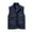 Dark Blue, variant on Lilgiuy Men's Utility Vest Casual Solid Color Standing Collar Multiple Pockets Vest Jacket Coat for Outdoor Fishing Photography Black