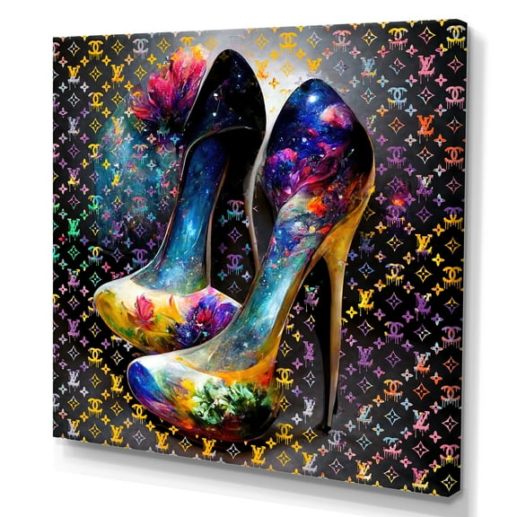 Designart Designer Vibrant Heels Canvas Wall Art