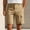 C_ Khaki, variant on kosheko Mens Mid Rise Denim Cargo Casual Shorts, Button Fly Vintage Wash Durable Everyday Bottoms Blue XL