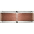 thumbnail image 3 of Stainless Steel Brushed And Polished Brown Ip-Plated 8mm Band (Size 10.5) Made In China sr157-10.5, 3 of 5