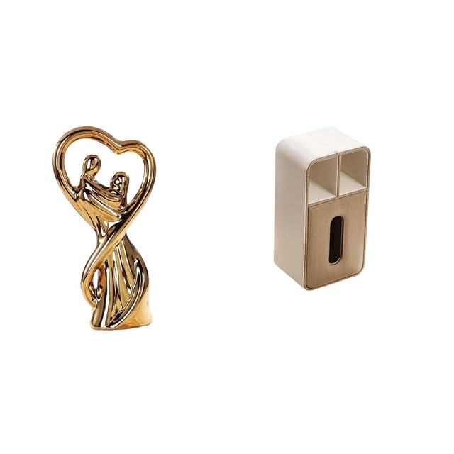 Figura De Pareja, Estatua, Recuerdo, Regalo Para Enamorados, Escultura, Adorno De San Valentín Para Aniversario, Caja De Servilletas, Dispensador De Pañuelos Faciales, Caja De Pañuelos