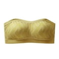 thumbnail image 1 of Women‘s Solid Color Strapless Bra  Enhanced Bust Appearance  Non Slip  Thin Bandeau  Push Up Bra, 1 of 5