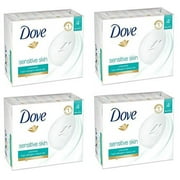 Dove Moisturizing Beauty Bar Sensitive Skin, 3.75 oz, 8 Bars | 2 Packs - 16 bars total